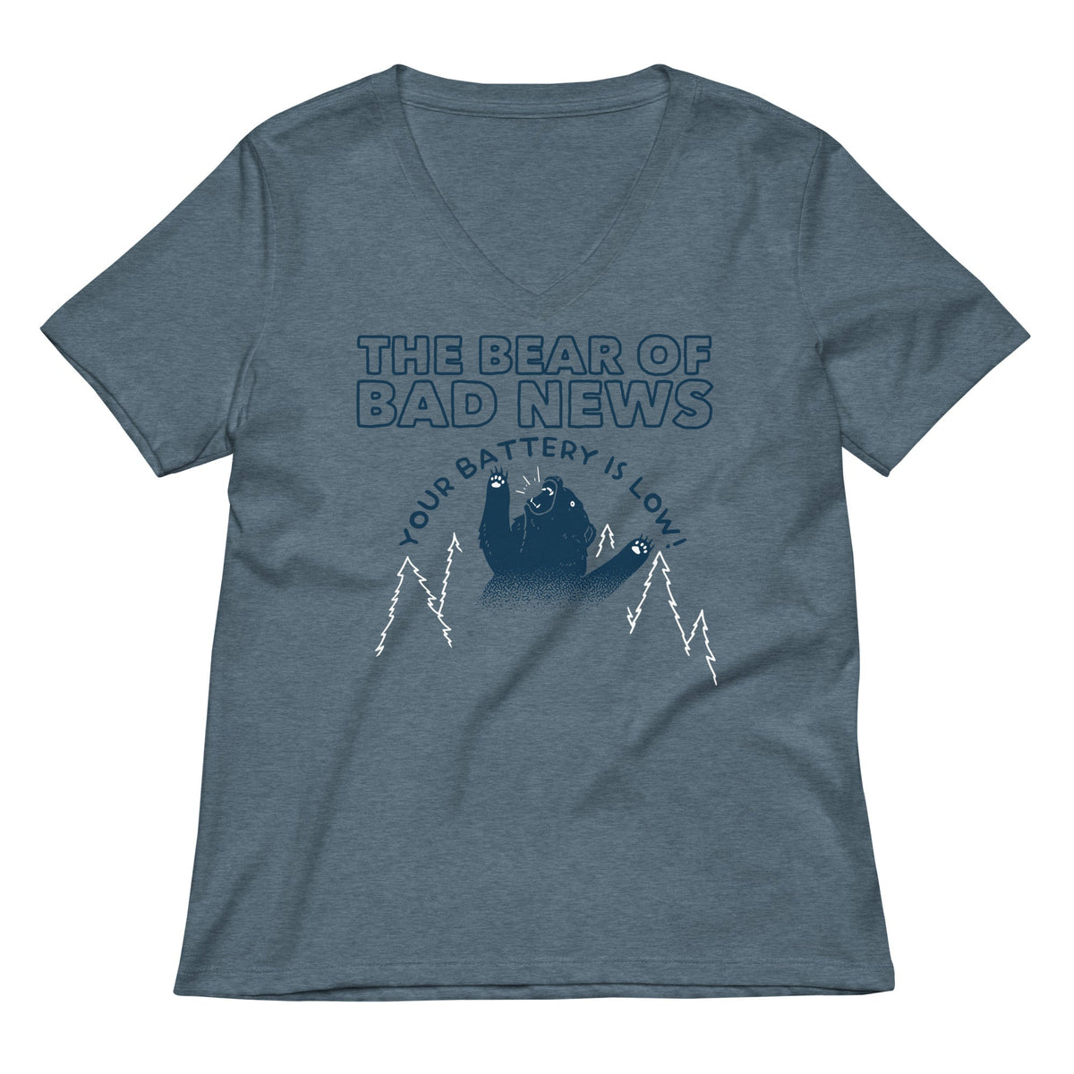 The Bear Of Bad News Women's V-Neck Tee