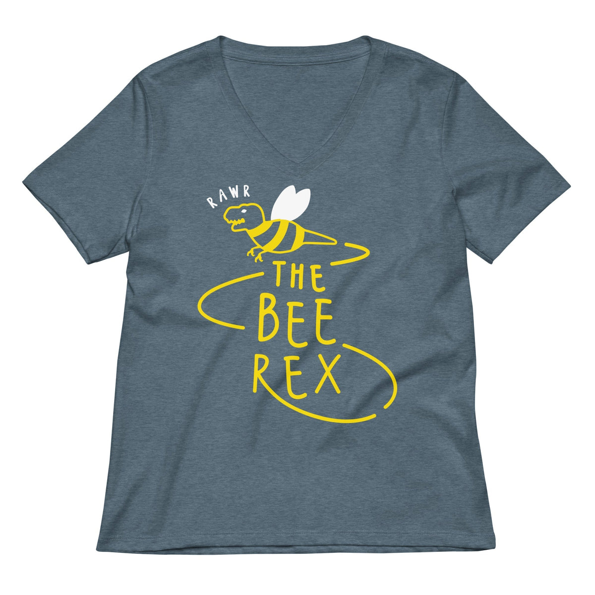 The Bee Rex Women's V-Neck Tee