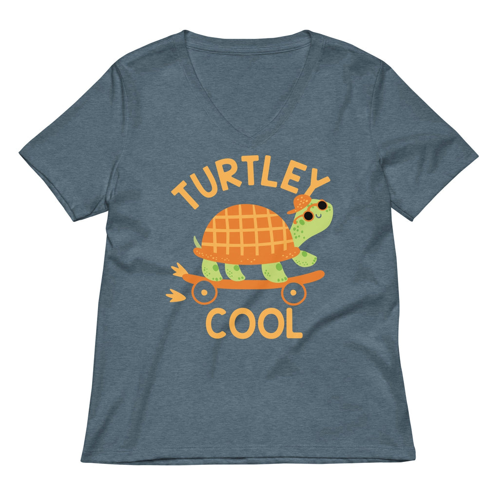 Turtley Cool Women's V-Neck Tee