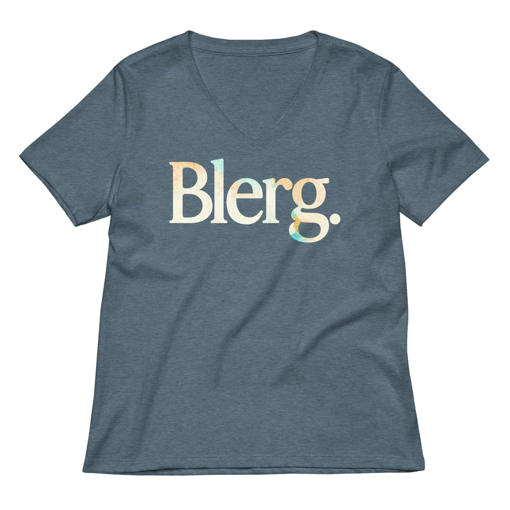 Blerg Women's V-Neck Tee