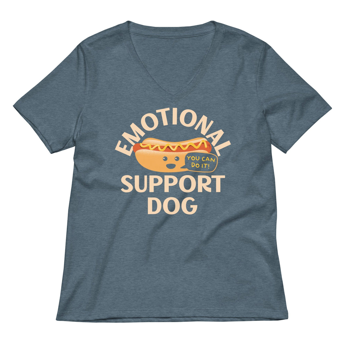 Emotional Support Dog Women's V-Neck Tee
