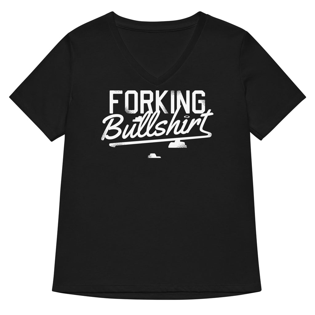 Forking Bullshirt Women's V-Neck Tee