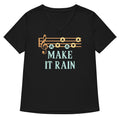 Make It Rain Women's V-Neck Tee