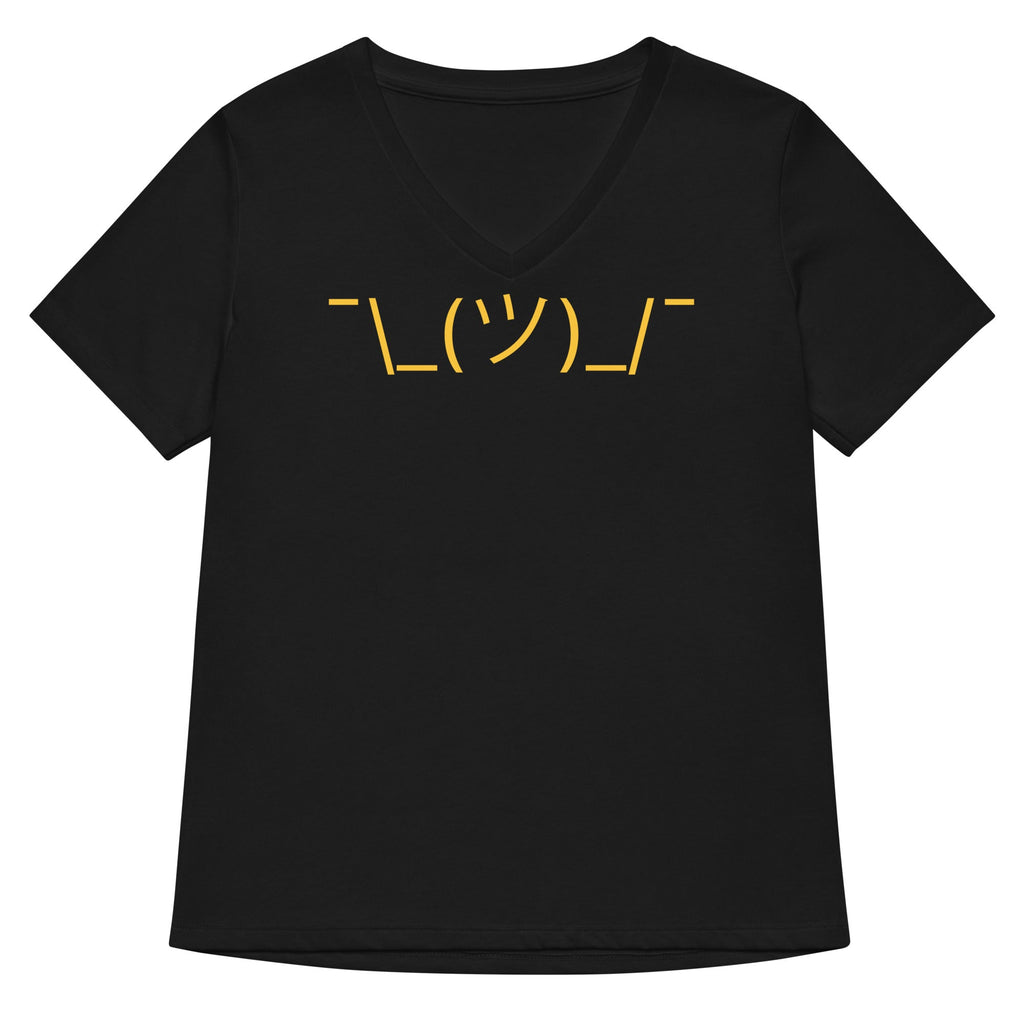 Shrug Emoji Women's V-Neck Tee
