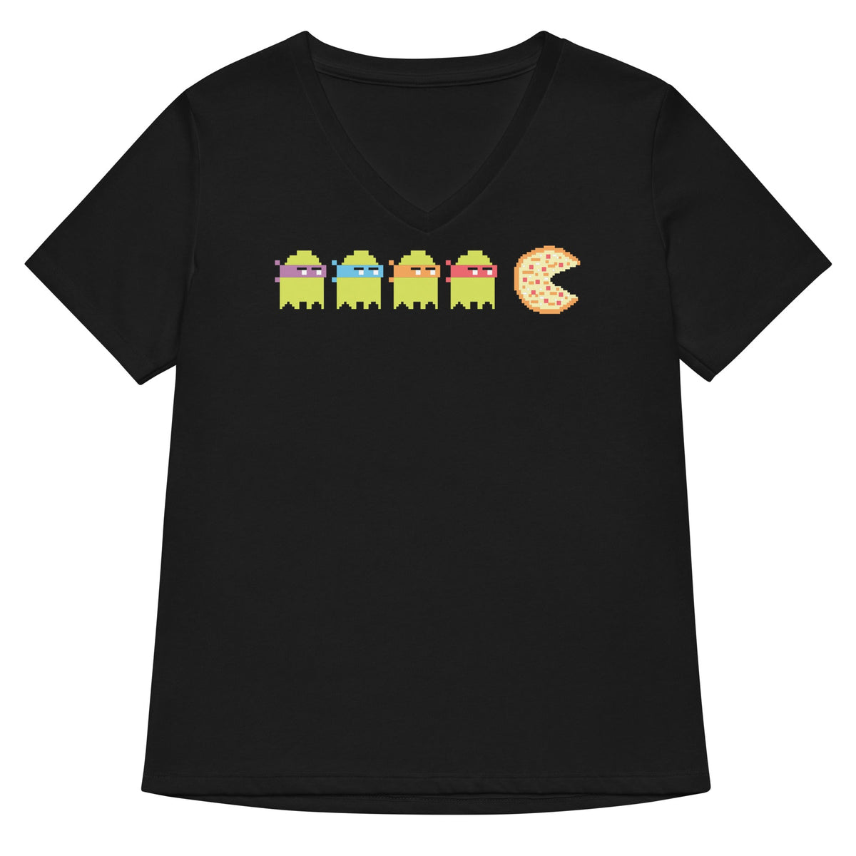 Teenage Mutant Ninja Ghosts Women's V-Neck Tee