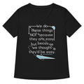 We Do These Things Not Because They Are Easy Women's V-Neck Tee