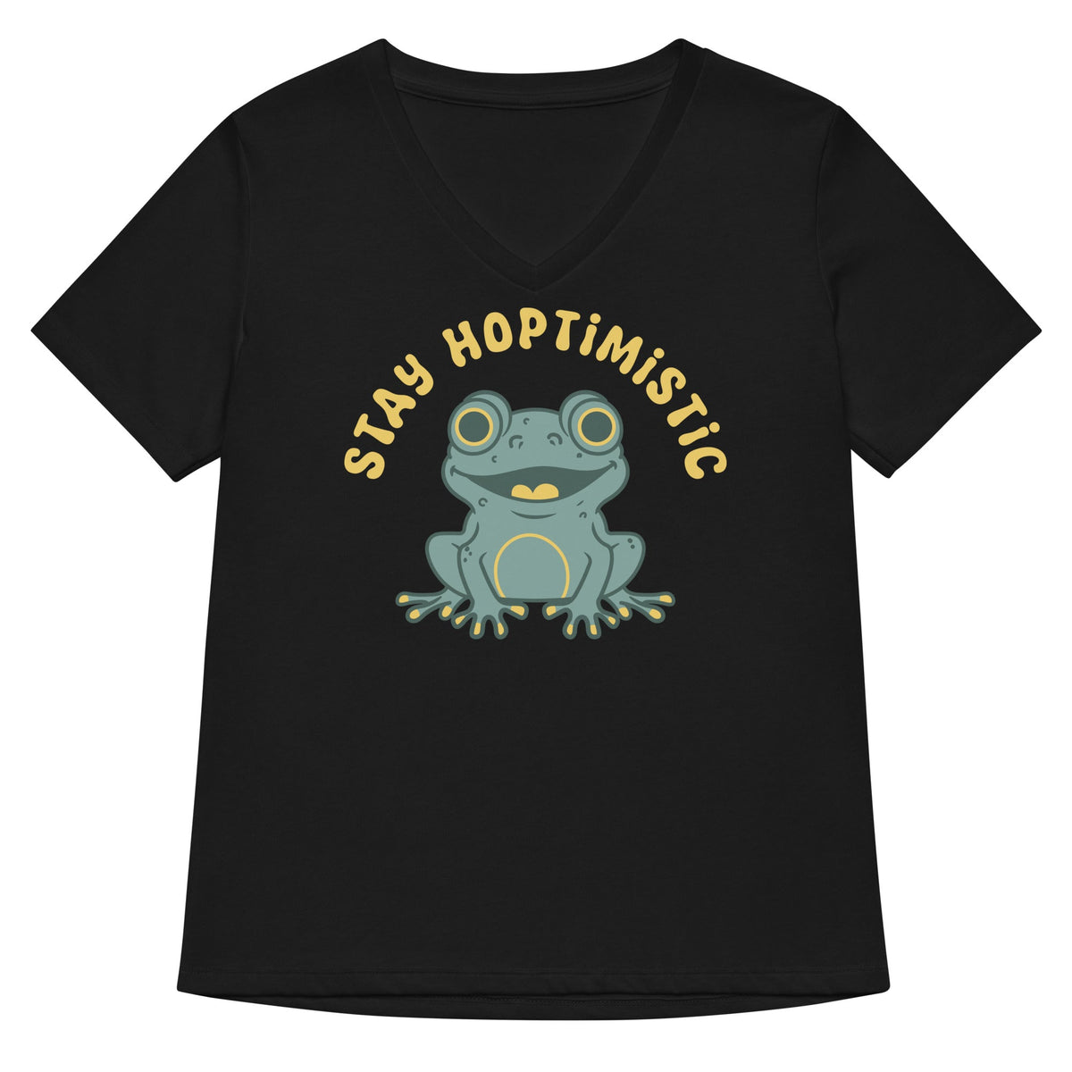 Stay Hoptimistic Women's V-Neck Tee