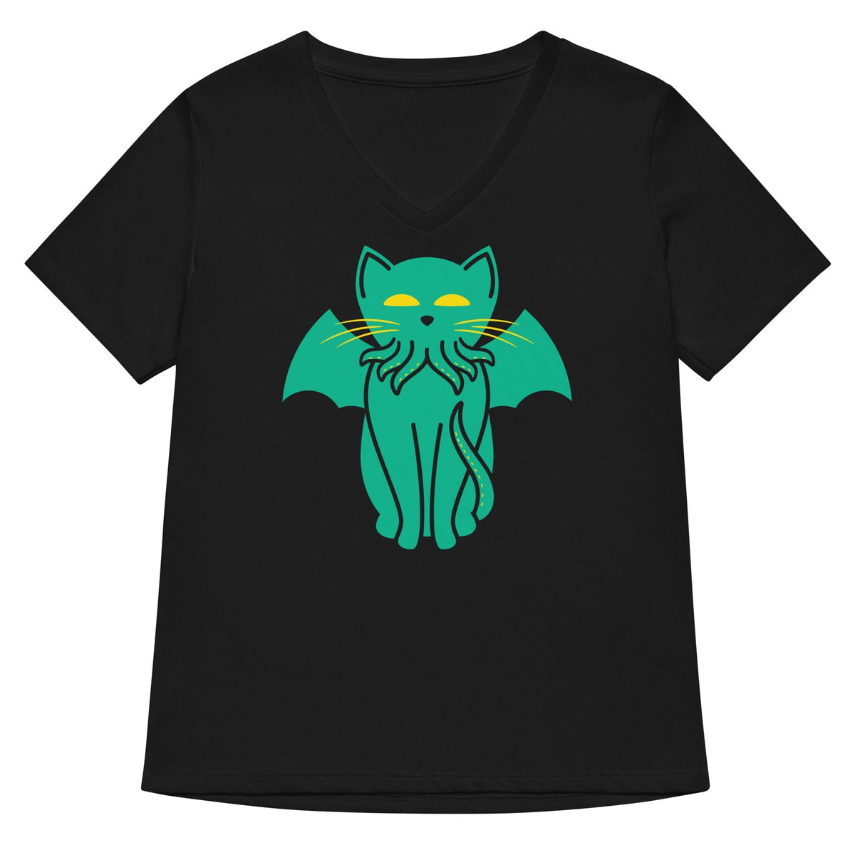 Cathulhu Women's V-Neck Tee