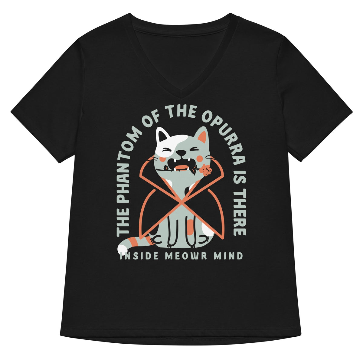 The Phantom Of The Opurra Women's V-Neck Tee