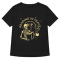 Reading In Peace Women's V-Neck Tee
