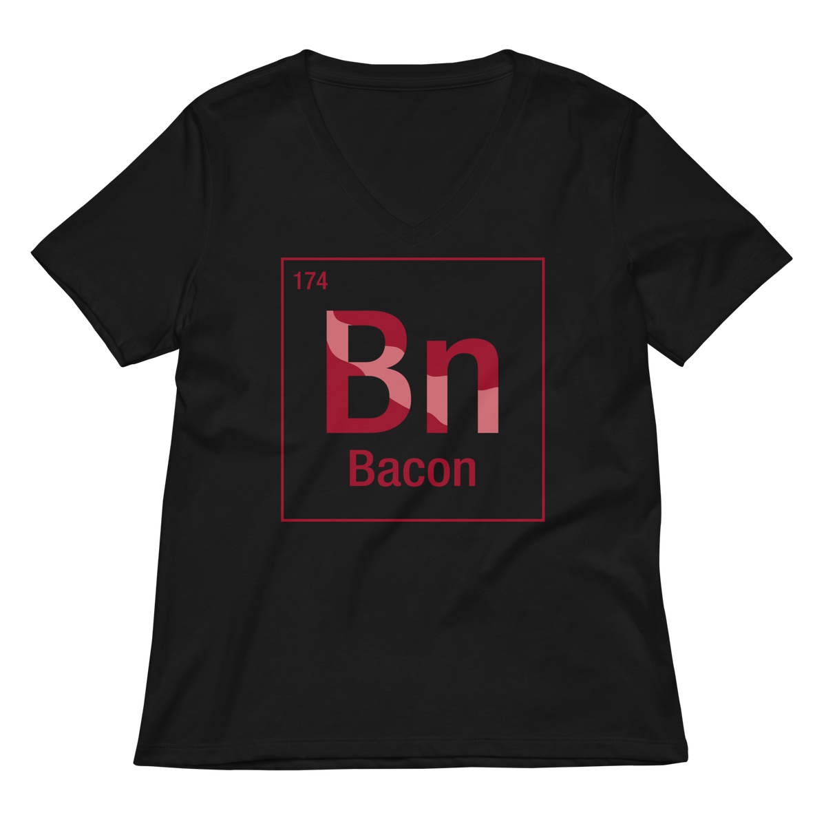 Bacon Element Women's V-Neck Tee