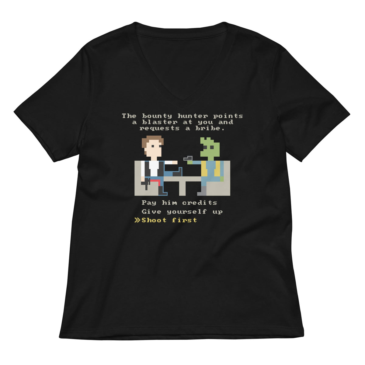 The Bounty Hunter Women's V-Neck Tee