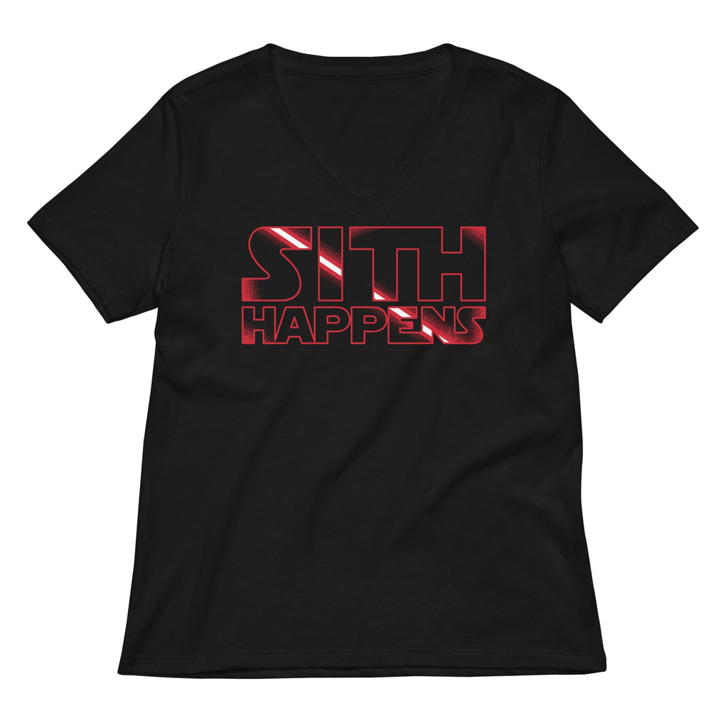 Sith Happens Women's V-Neck Tee