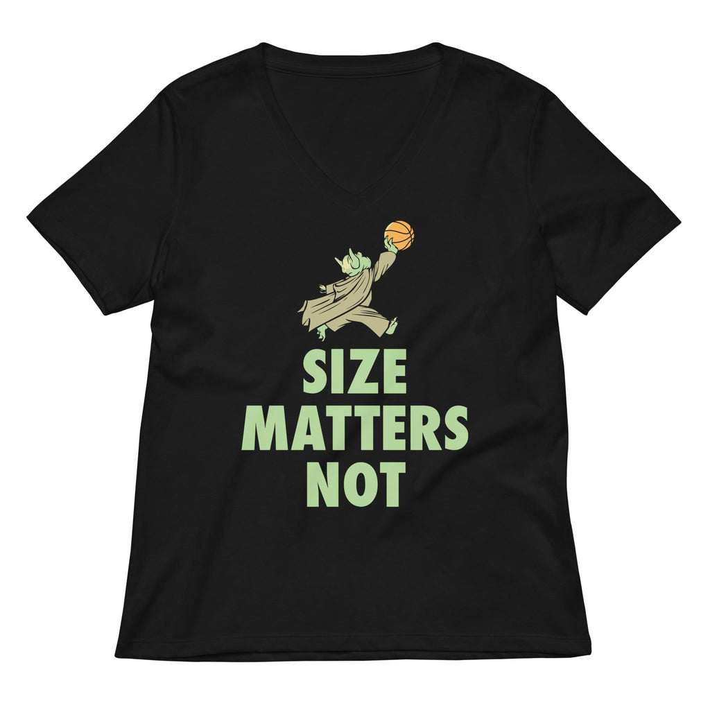 Size Matters Not Women's V-Neck Tee
