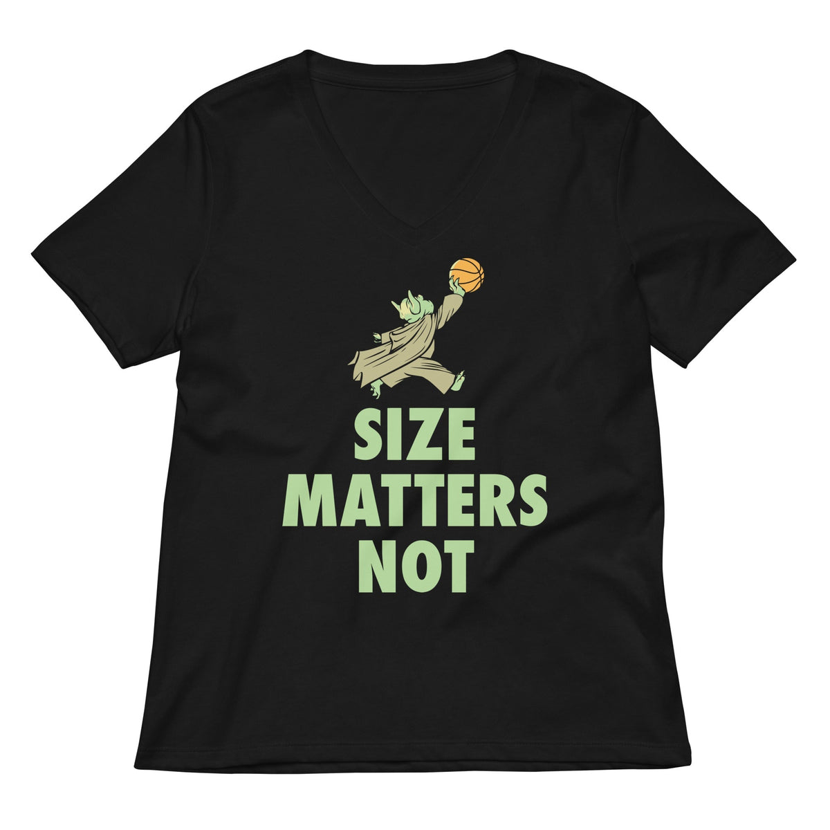 Size Matters Not Women's V-Neck Tee