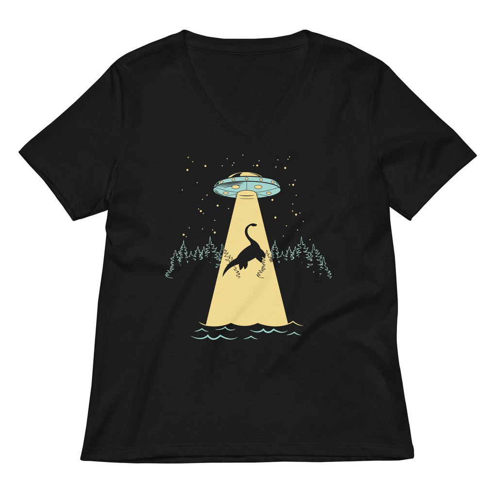 Nessie Abduction Women's V-Neck Tee