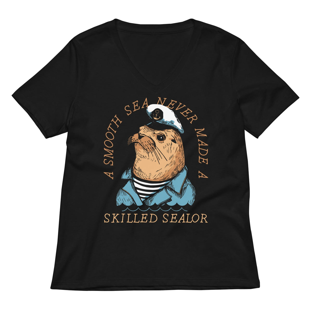 Skilled Sealor Women's V-Neck Tee