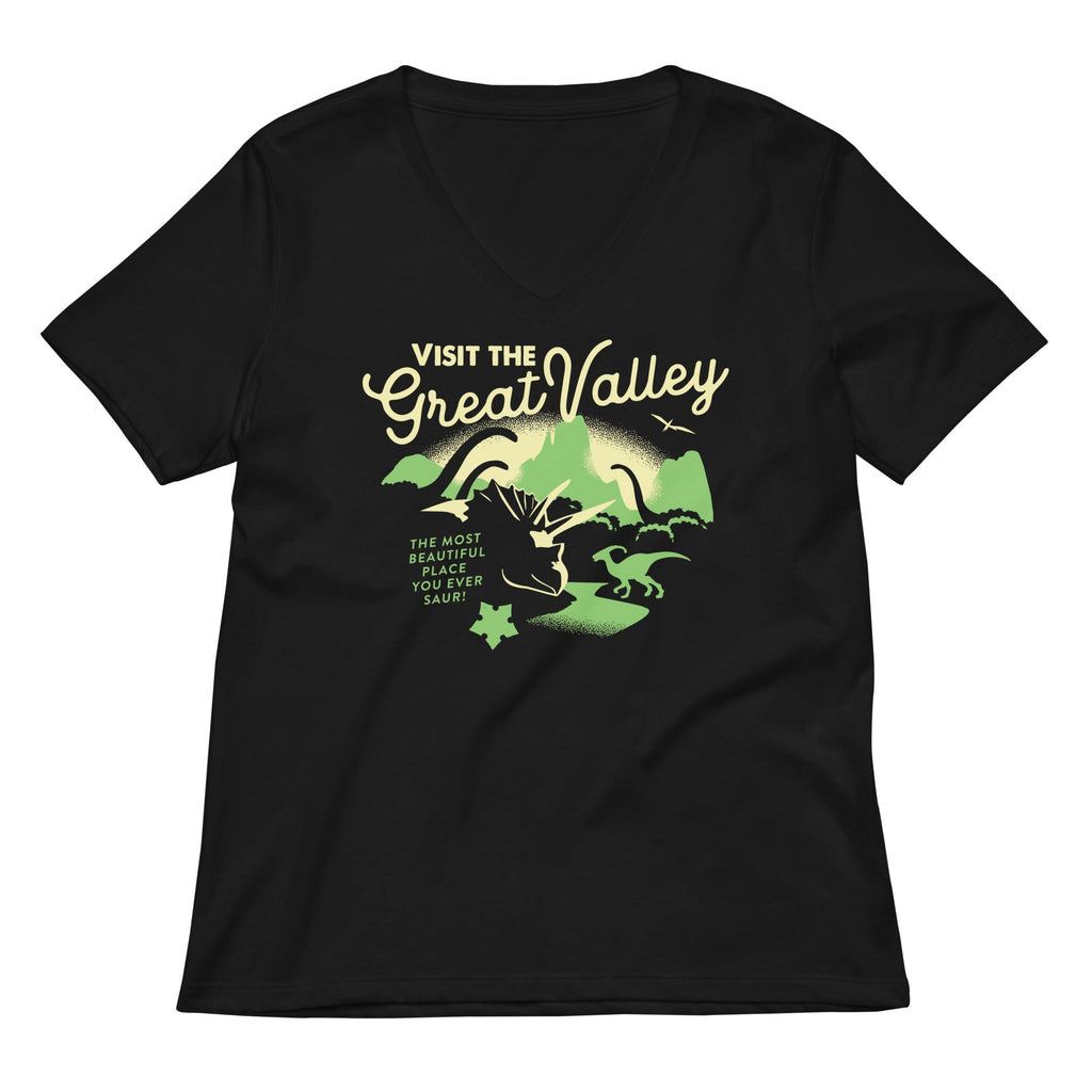 Visit The Great Valley Women's V-Neck Tee
