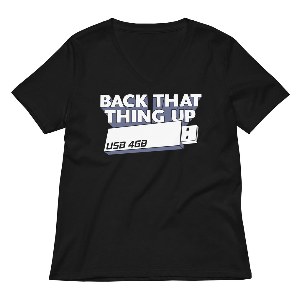 Back That Thing Up Women's V-Neck Tee