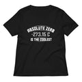 Absolute Zero Is The Coolest Women's V-Neck Tee