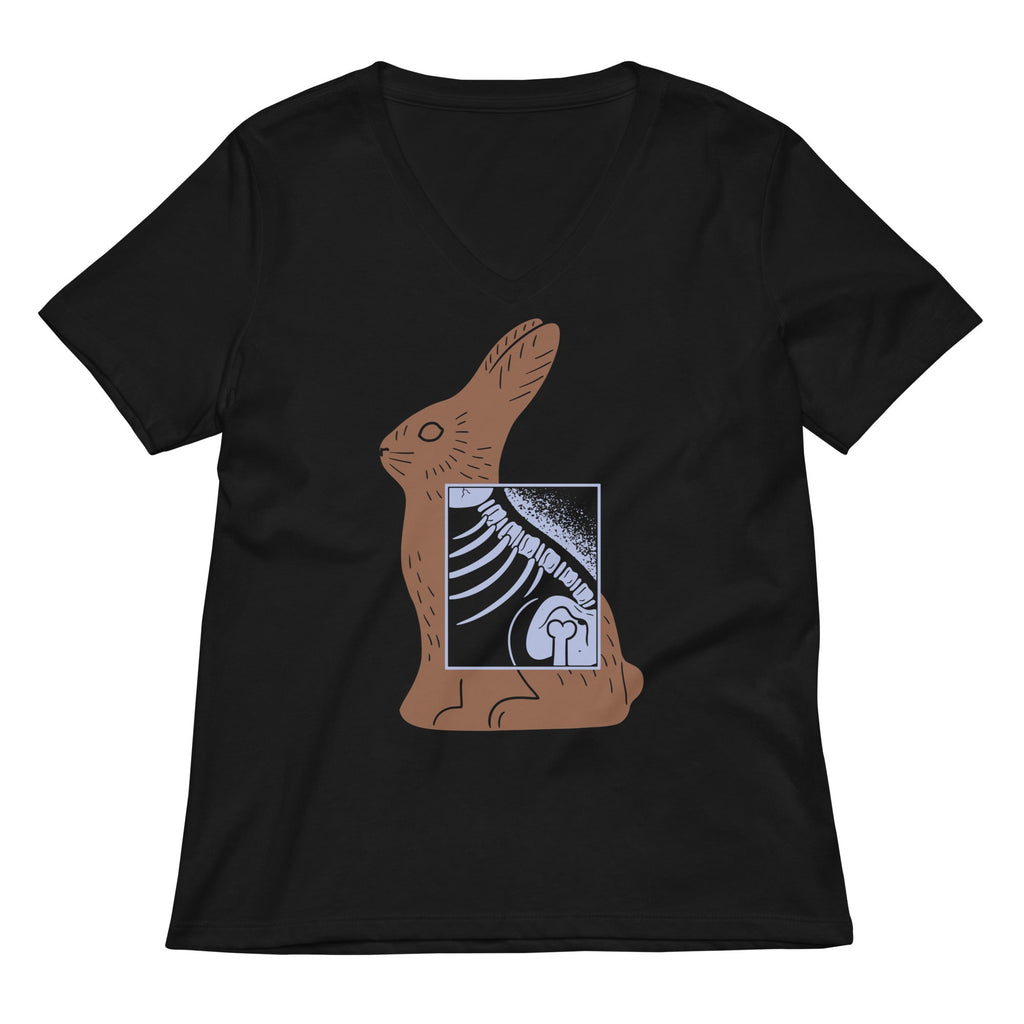 Bunny X-Ray Women's V-Neck Tee