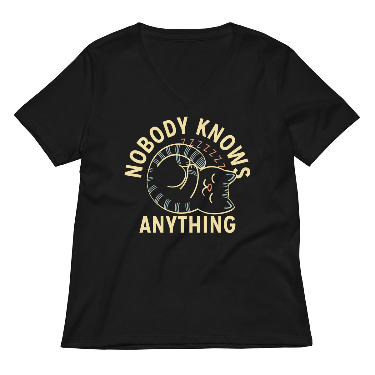 Nobody Knows Anything Women's V-Neck Tee