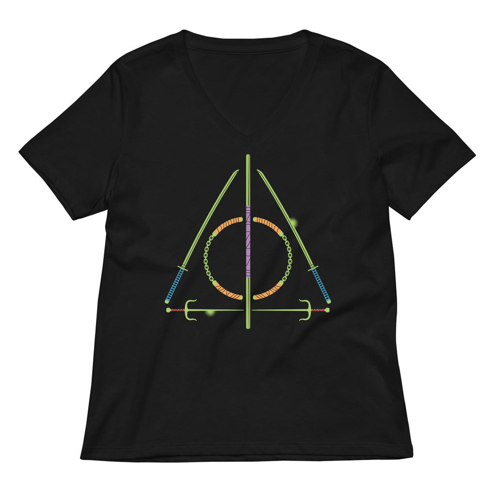 Turtley Hallows Women's V-Neck Tee