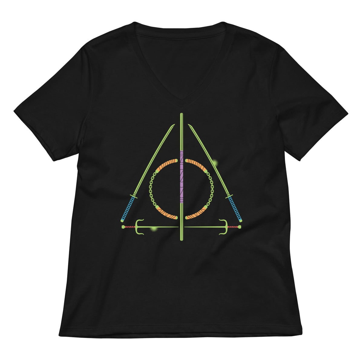 Turtley Hallows Women's V-Neck Tee