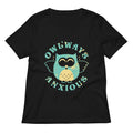 Owlways Anxious Women's V-Neck Tee