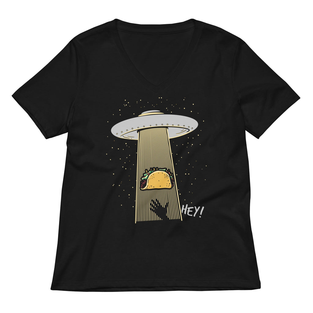 Taco Abduction Women's V-Neck Tee