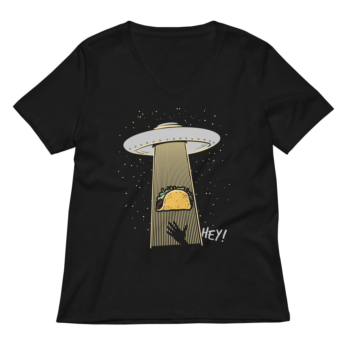 Taco Abduction Women's V-Neck Tee