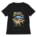 Tesla & The Raptors Women's V-Neck Tee