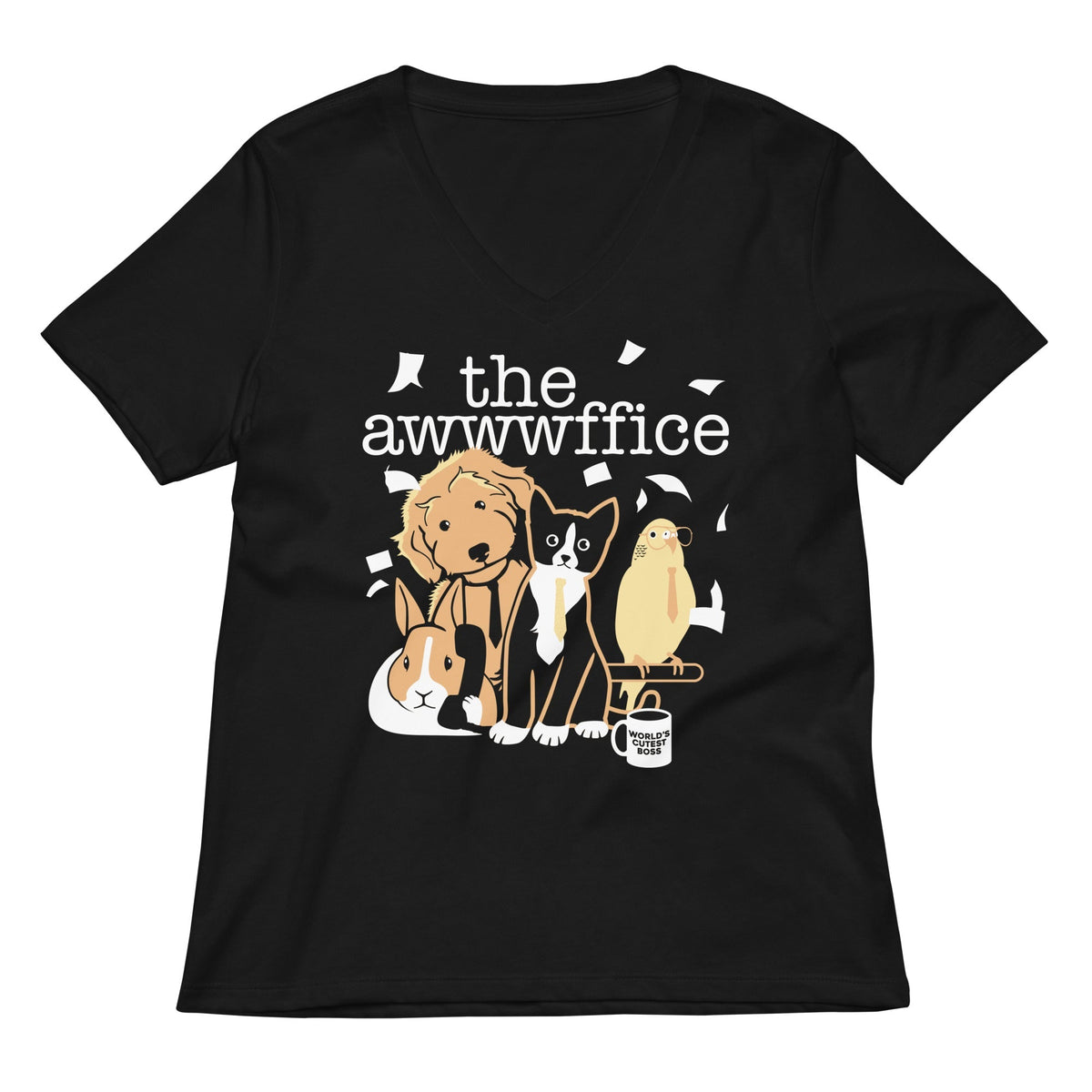The Awwwffice Women's V-Neck Tee