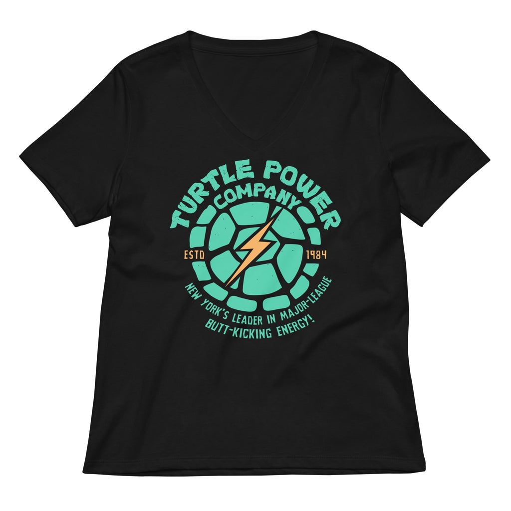 Turtle Power Company Women's V-Neck Tee