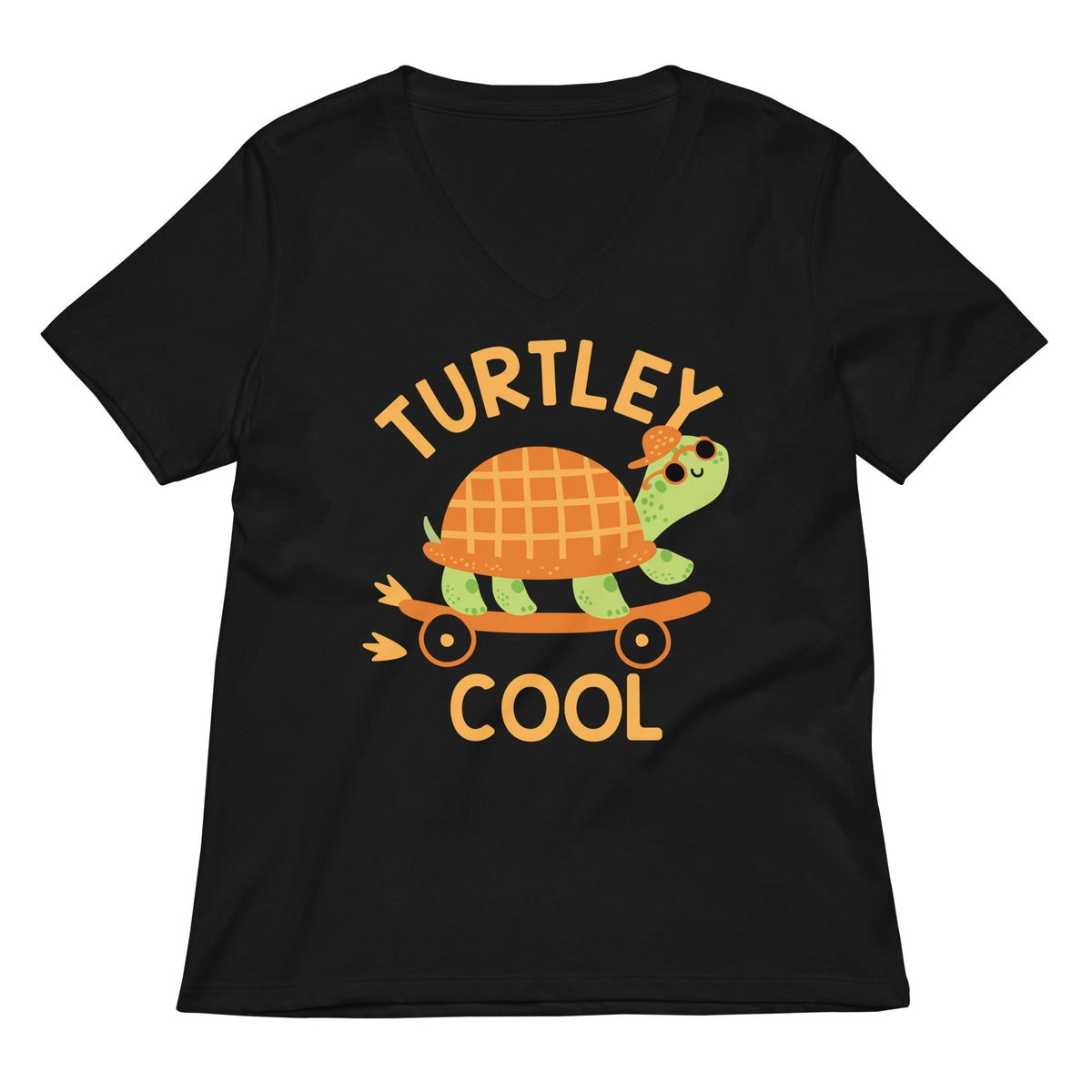 Turtley Cool Women's V-Neck Tee