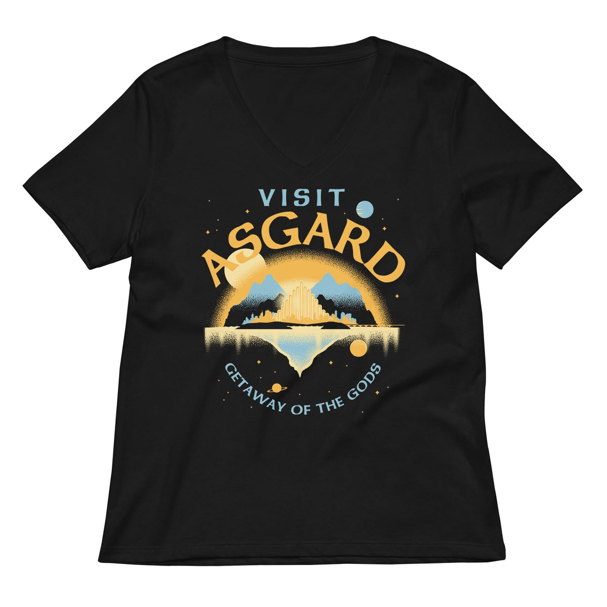 Visit Asgard Women's V-Neck Tee