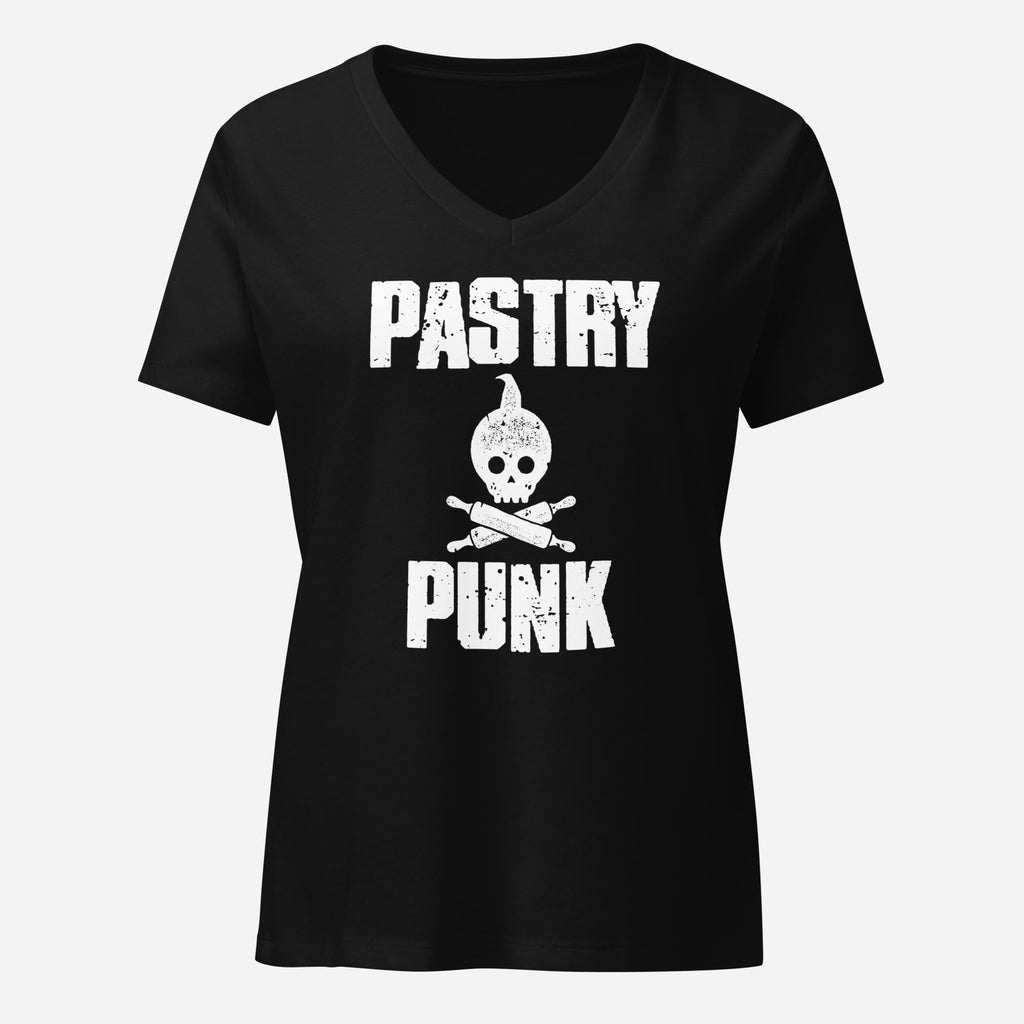 Pastry Punk Womenâ€™s Relaxed V-neck Tee