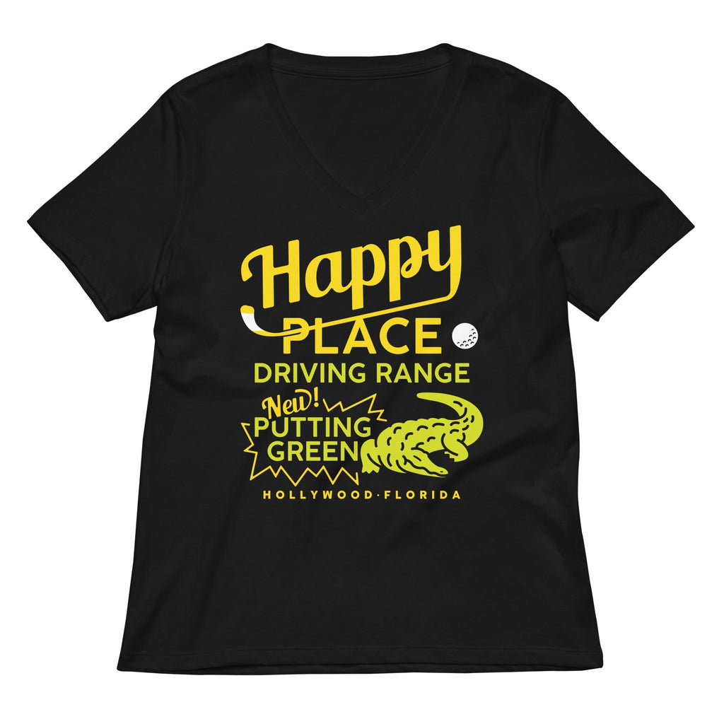 Happy Place Driving Range Women's V-Neck Tee