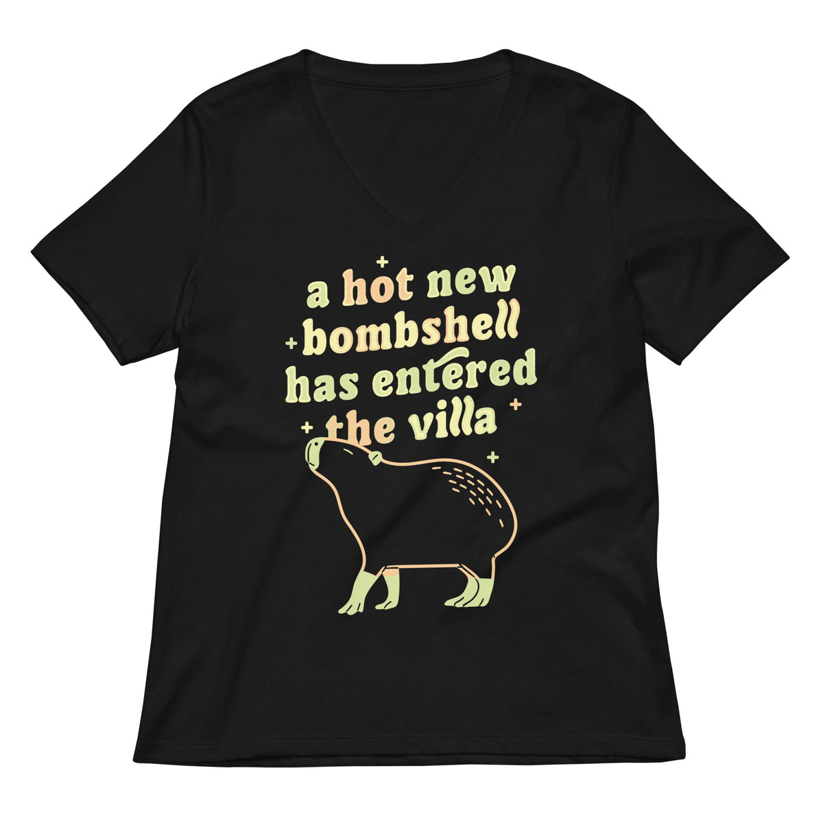 A Hot New Bombshell Has Entered The Villa Women's V-Neck Tee