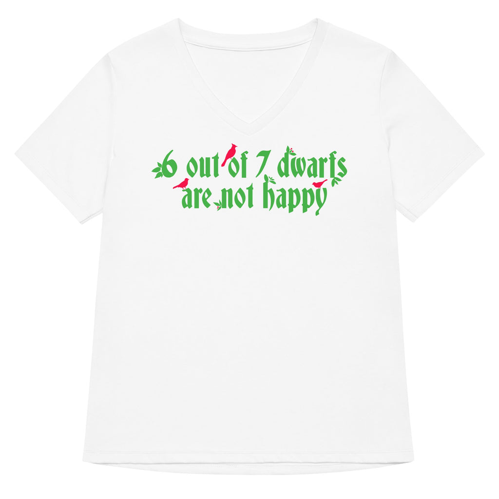 6 Out Of 7 Dwarfs Women's V-Neck Tee