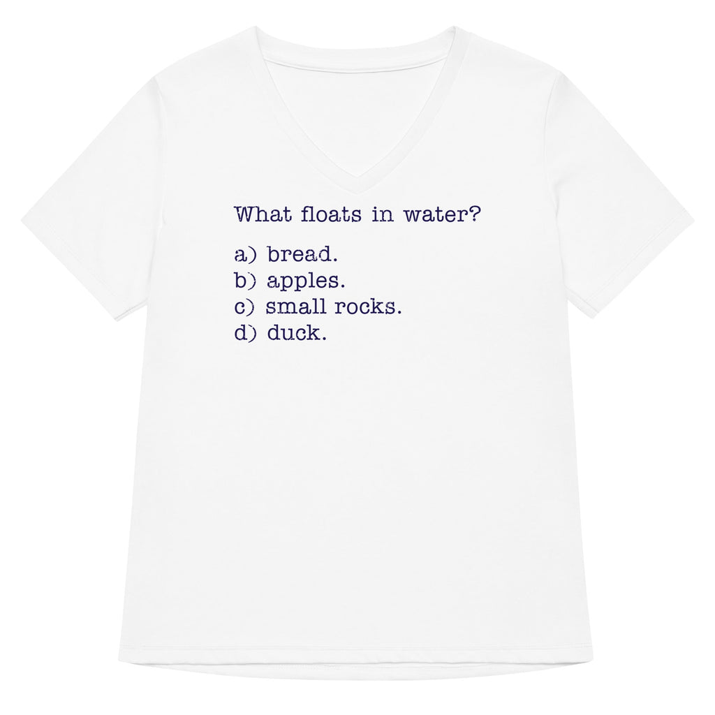 What Floats In Water? Women's V-Neck Tee