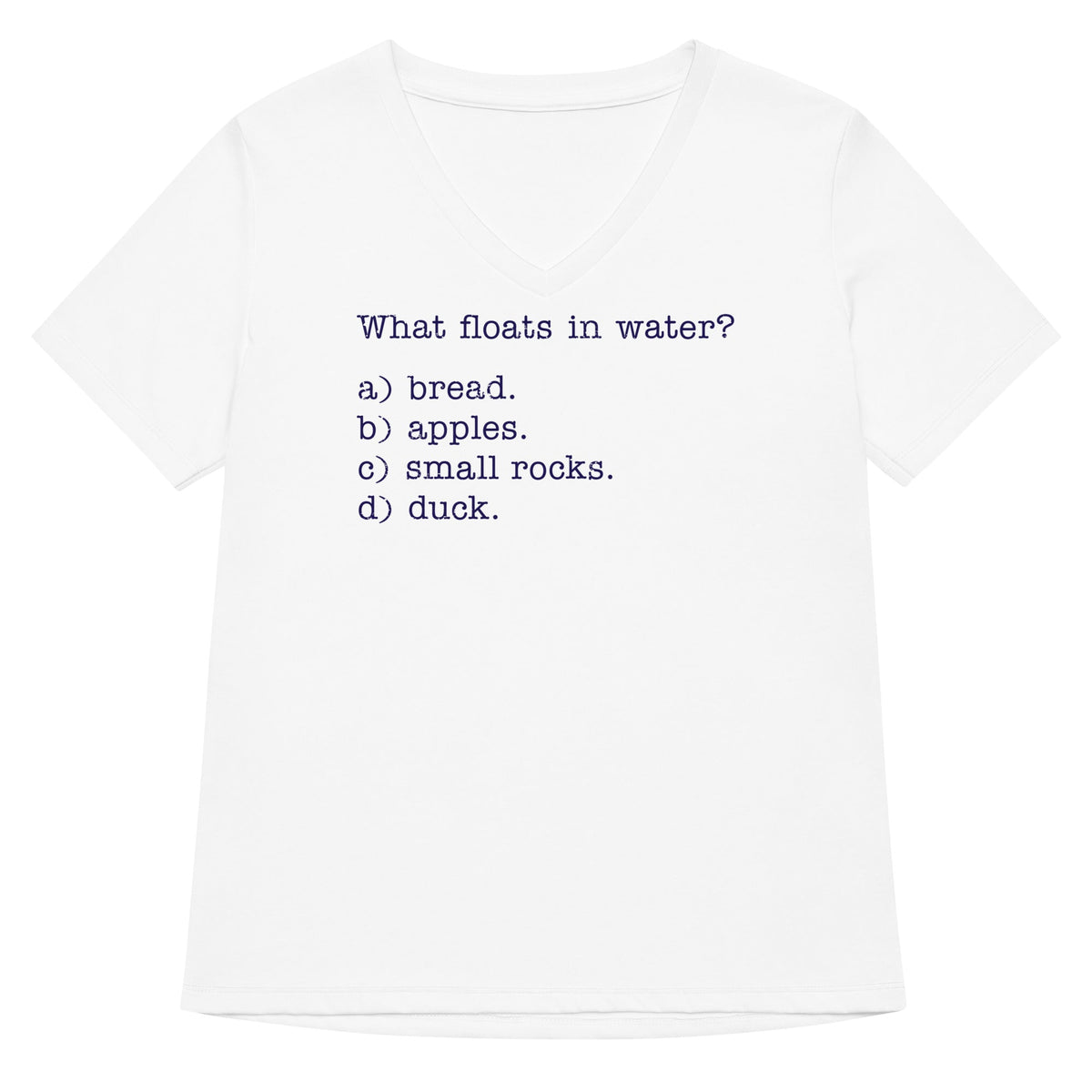 What Floats In Water? Women's V-Neck Tee