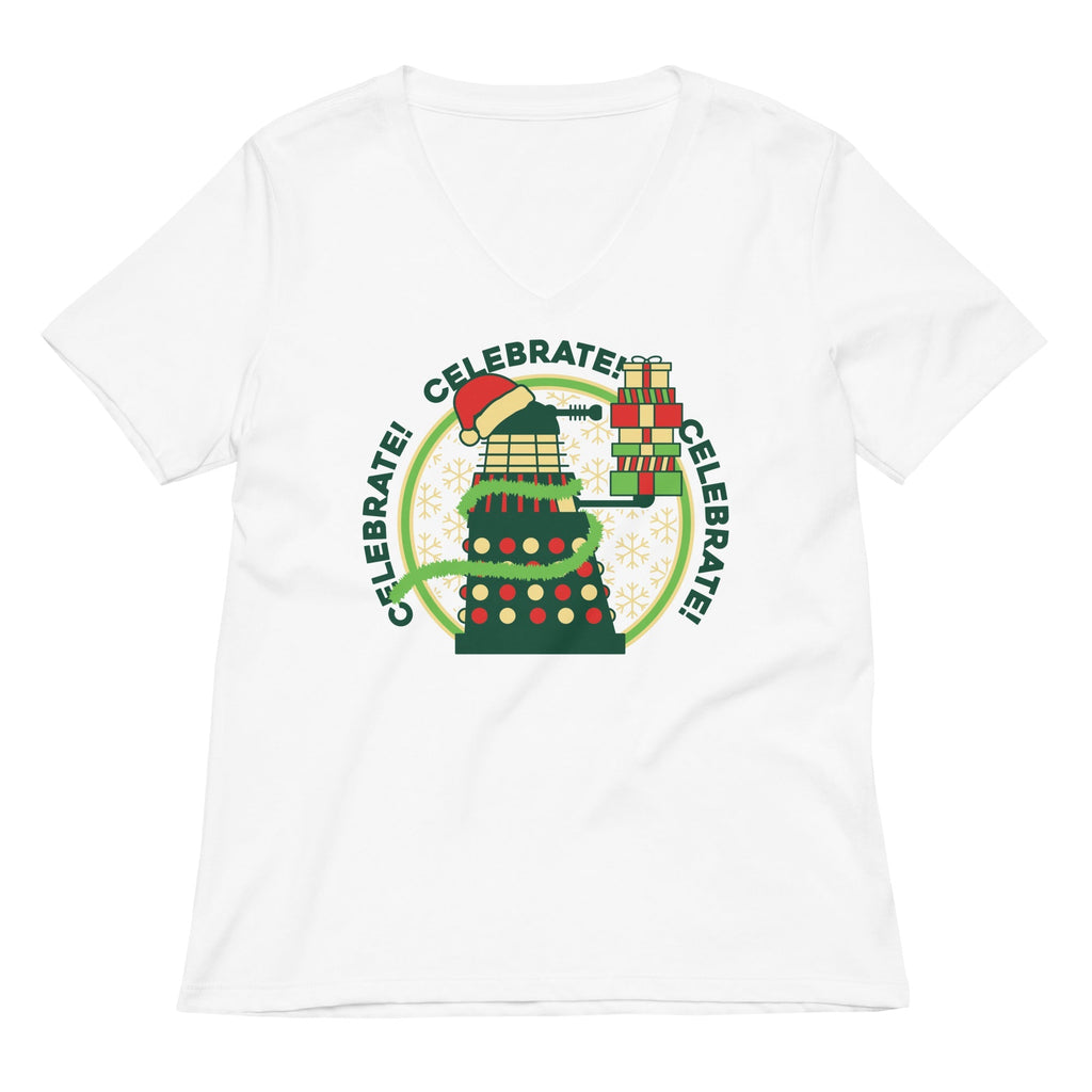 Celebrate! Celebrate! Celebrate! Women's V-Neck Tee