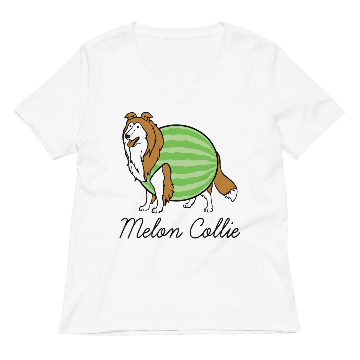 Melon Collie Women's V-Neck Tee