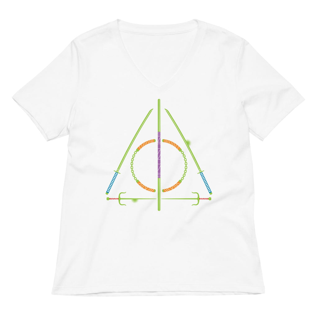 Turtley Hallows Women's V-Neck Tee