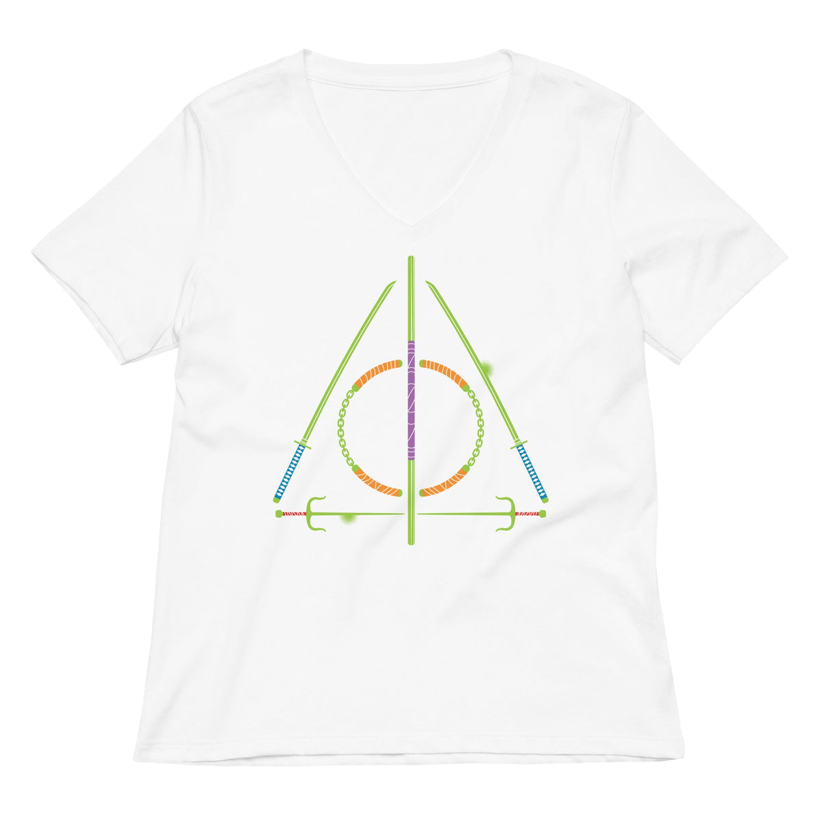 Turtley Hallows Women's V-Neck Tee