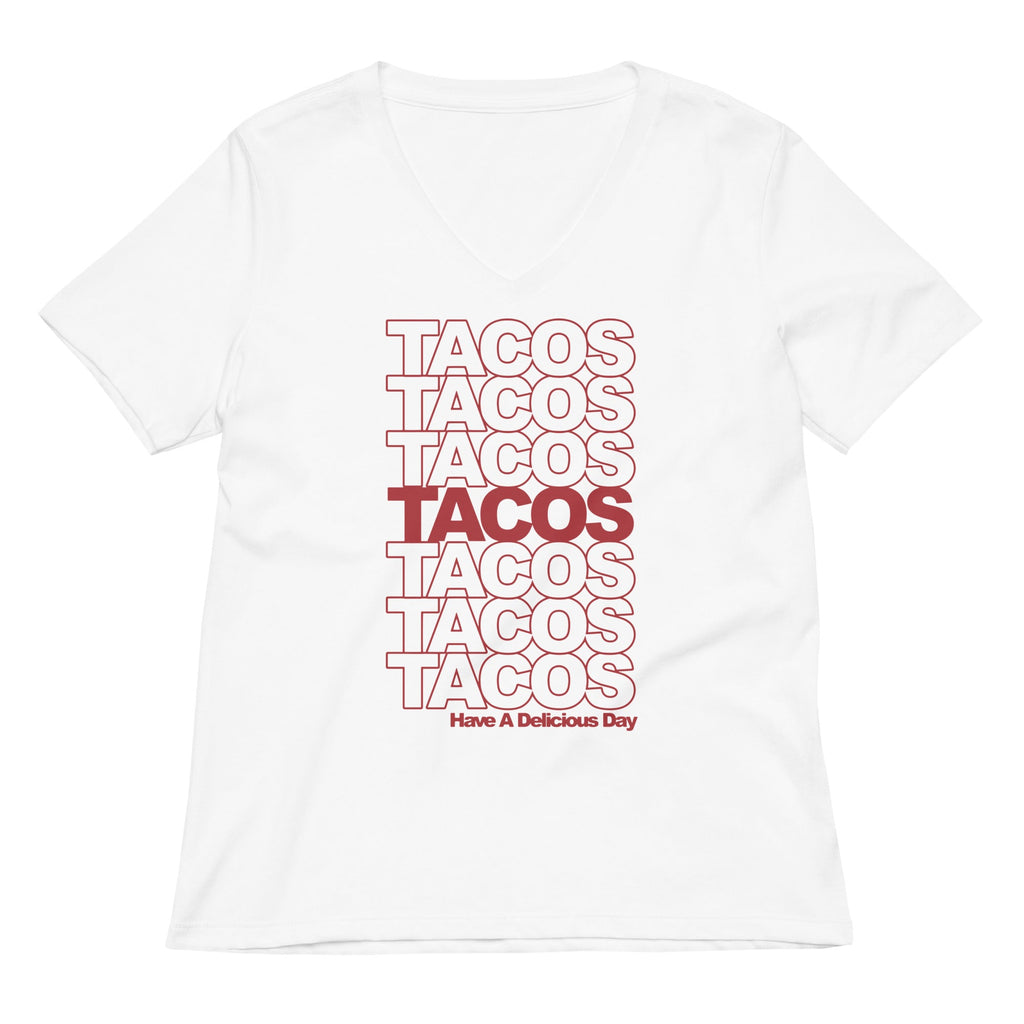 Tacos Tacos Tacos Women's V-Neck Tee