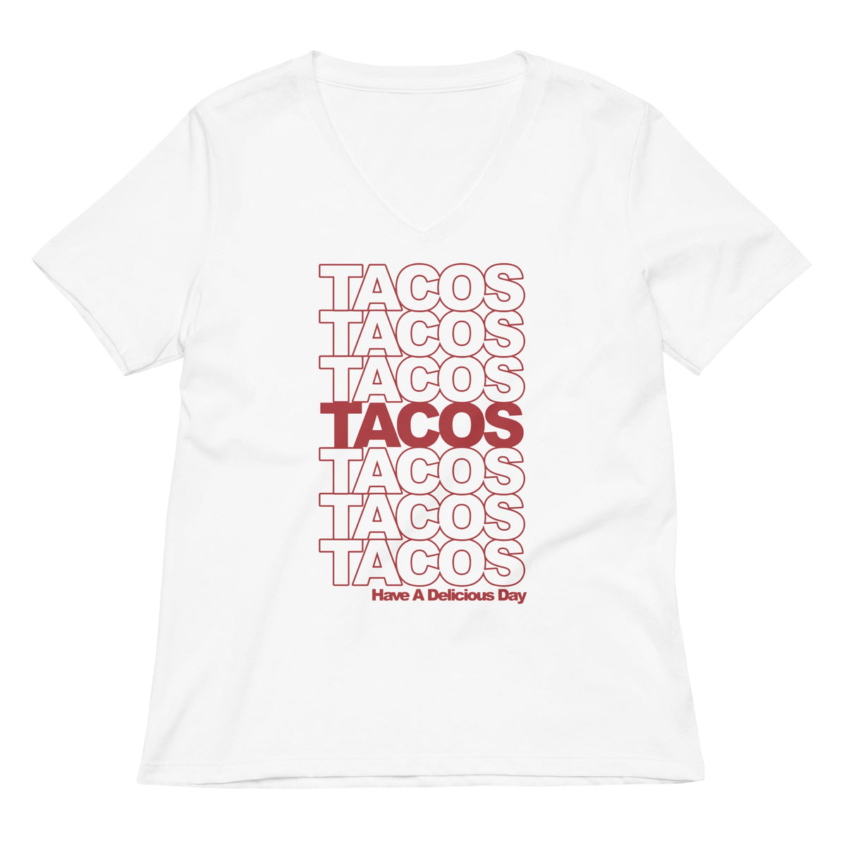 Tacos Tacos Tacos Women's V-Neck Tee