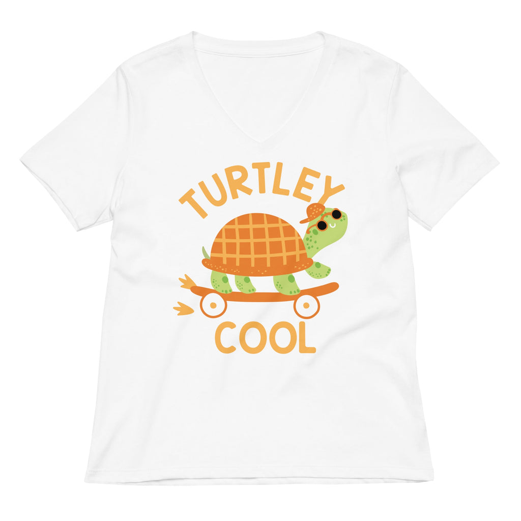 Turtley Cool Women's V-Neck Tee