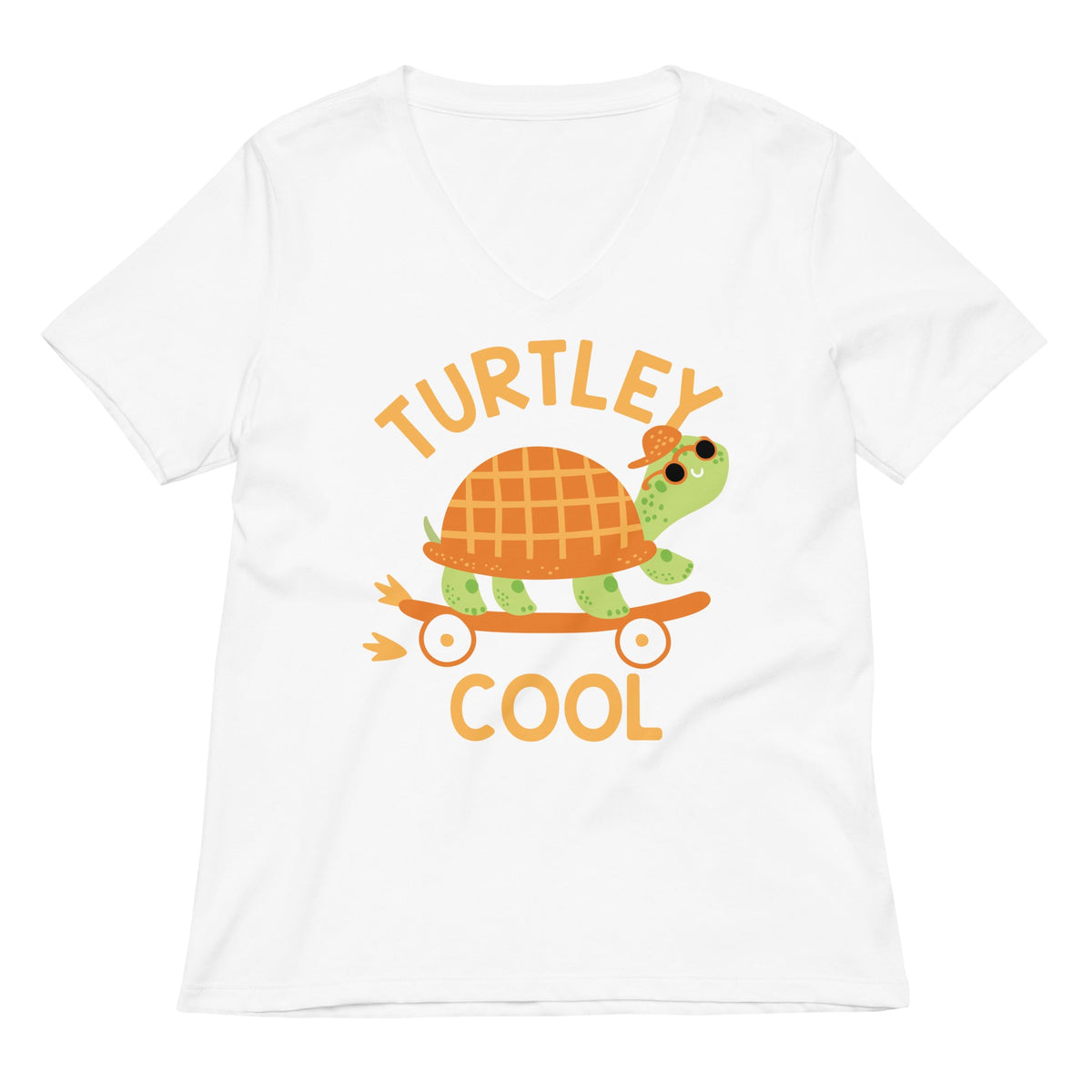 Turtley Cool Women's V-Neck Tee